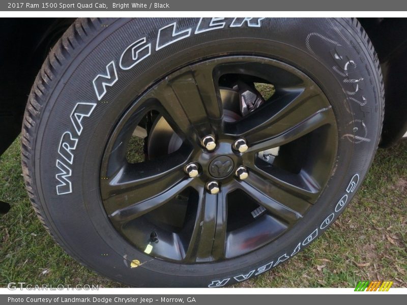 Bright White / Black 2017 Ram 1500 Sport Quad Cab