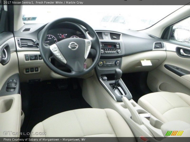  2017 Sentra S Marble Gray Interior