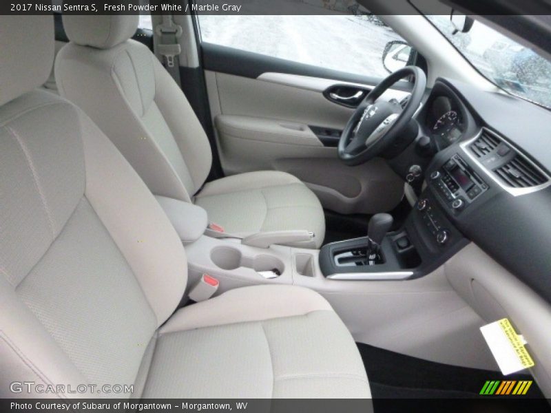 Fresh Powder White / Marble Gray 2017 Nissan Sentra S