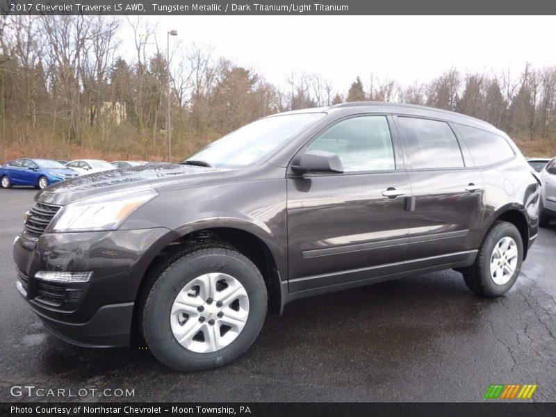 Tungsten Metallic / Dark Titanium/Light Titanium 2017 Chevrolet Traverse LS AWD