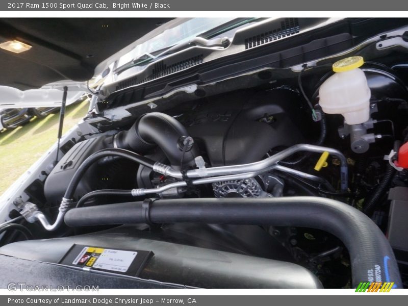 Bright White / Black 2017 Ram 1500 Sport Quad Cab
