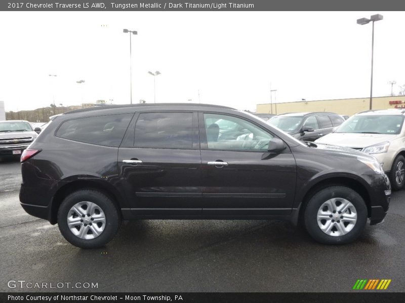 Tungsten Metallic / Dark Titanium/Light Titanium 2017 Chevrolet Traverse LS AWD