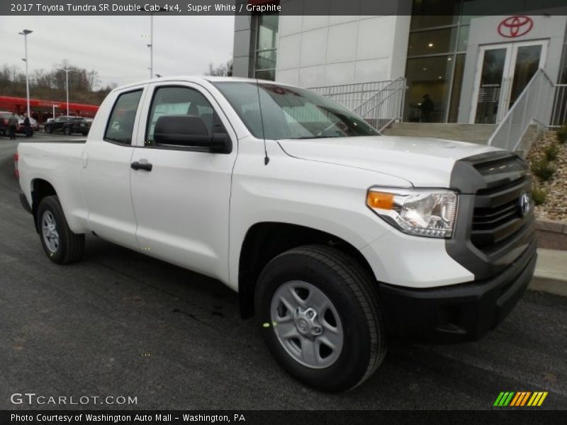 Super White / Graphite 2017 Toyota Tundra SR Double Cab 4x4