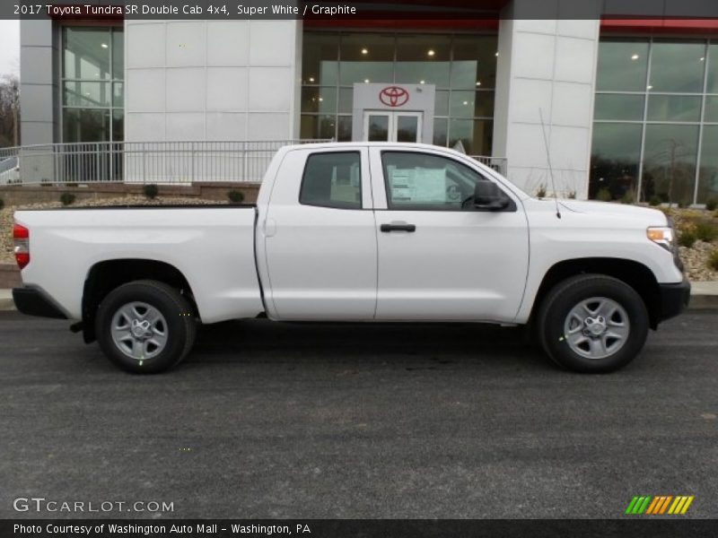 Super White / Graphite 2017 Toyota Tundra SR Double Cab 4x4