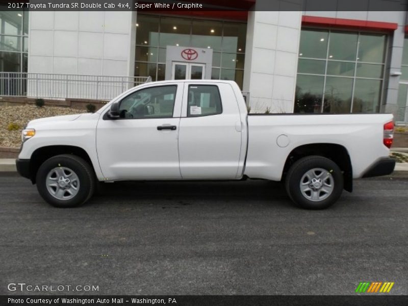Super White / Graphite 2017 Toyota Tundra SR Double Cab 4x4