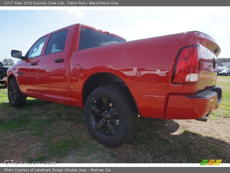 Flame Red / Black/Diesel Gray 2017 Ram 1500 Express Crew Cab