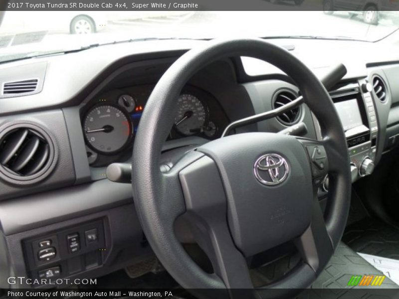 Super White / Graphite 2017 Toyota Tundra SR Double Cab 4x4