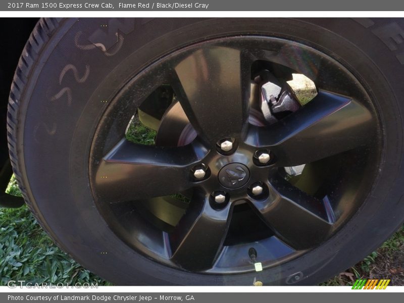 Flame Red / Black/Diesel Gray 2017 Ram 1500 Express Crew Cab