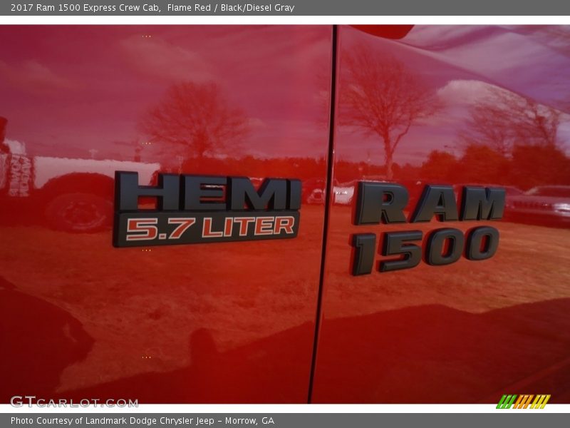Flame Red / Black/Diesel Gray 2017 Ram 1500 Express Crew Cab
