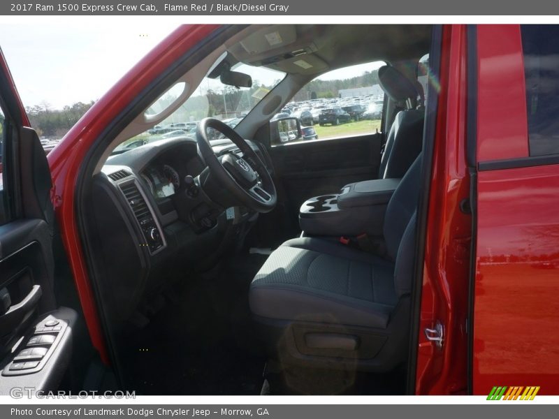 Flame Red / Black/Diesel Gray 2017 Ram 1500 Express Crew Cab