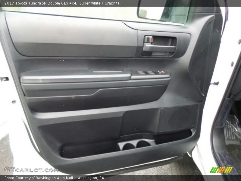 Super White / Graphite 2017 Toyota Tundra SR Double Cab 4x4