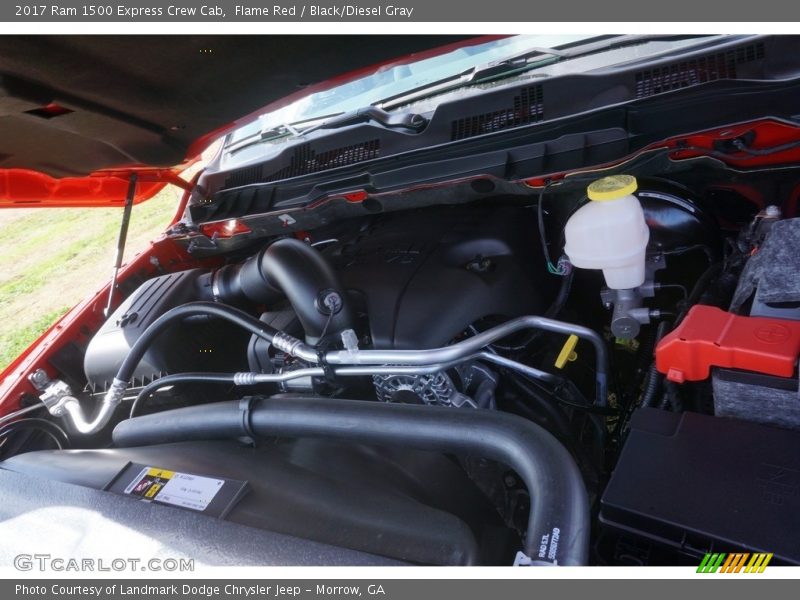 Flame Red / Black/Diesel Gray 2017 Ram 1500 Express Crew Cab