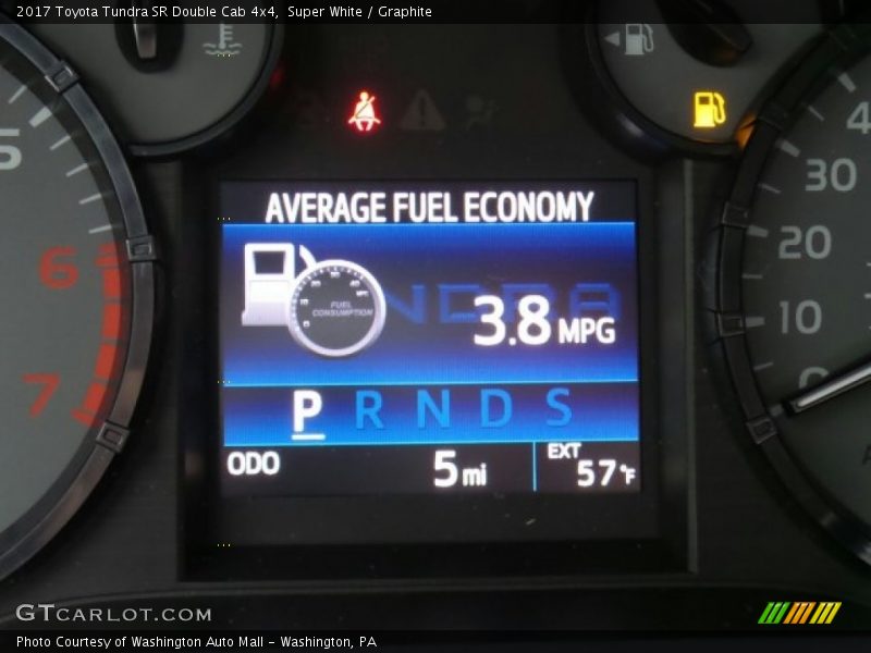 Super White / Graphite 2017 Toyota Tundra SR Double Cab 4x4