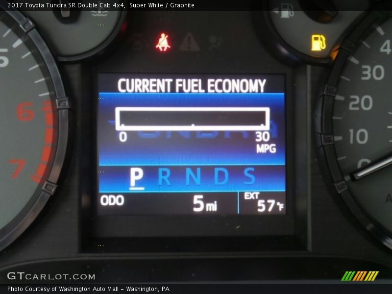 Super White / Graphite 2017 Toyota Tundra SR Double Cab 4x4