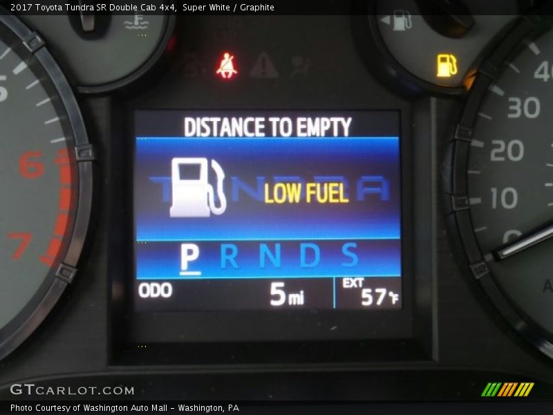 Super White / Graphite 2017 Toyota Tundra SR Double Cab 4x4