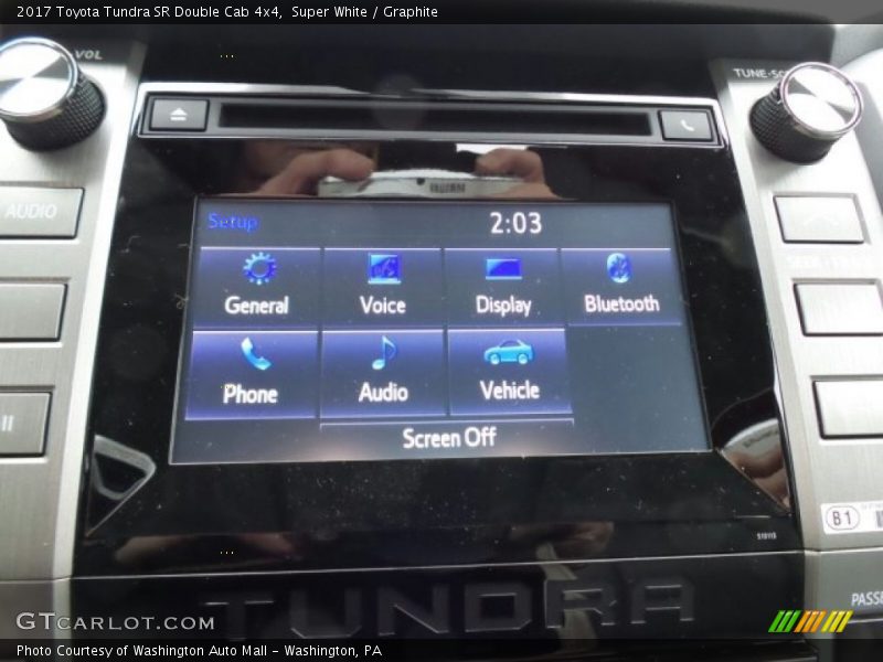 Super White / Graphite 2017 Toyota Tundra SR Double Cab 4x4