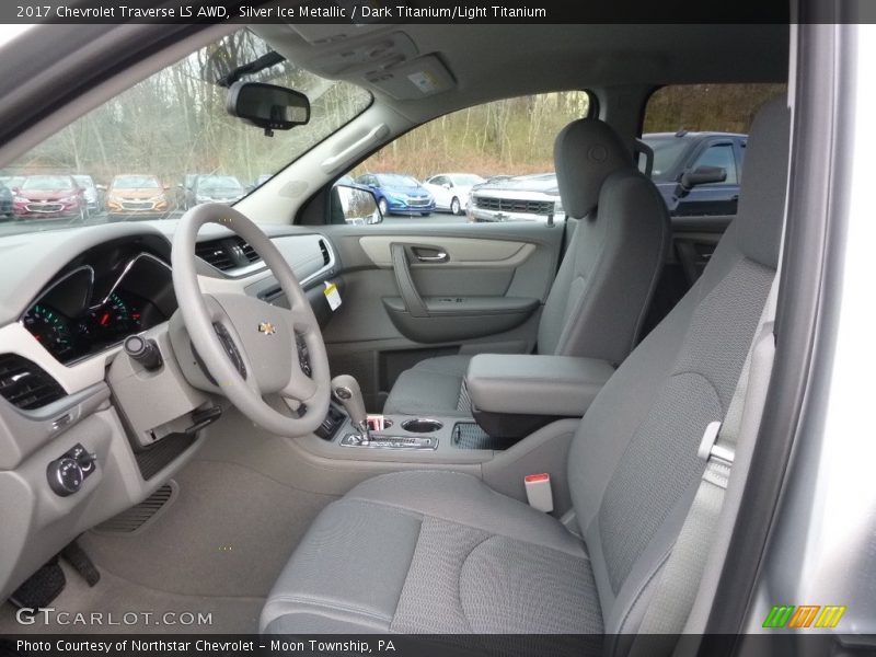 Silver Ice Metallic / Dark Titanium/Light Titanium 2017 Chevrolet Traverse LS AWD