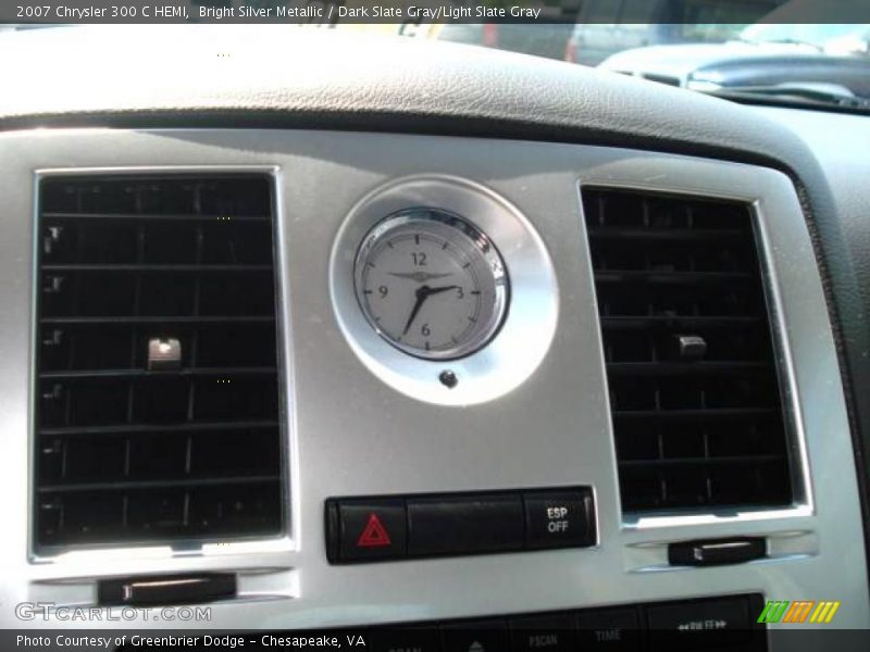 Bright Silver Metallic / Dark Slate Gray/Light Slate Gray 2007 Chrysler 300 C HEMI