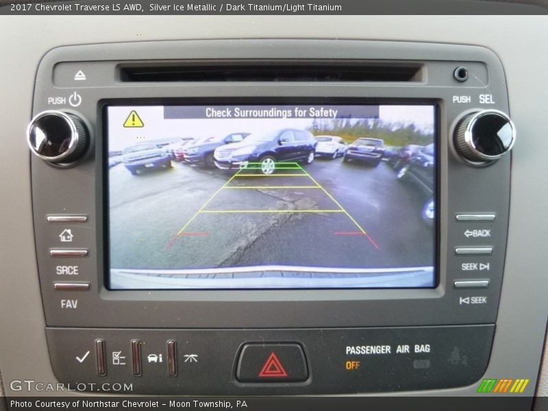 Silver Ice Metallic / Dark Titanium/Light Titanium 2017 Chevrolet Traverse LS AWD