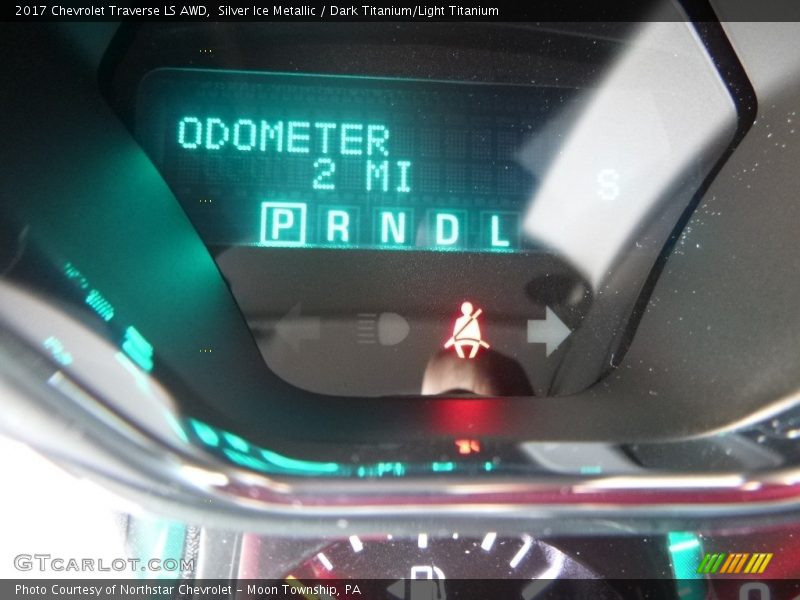 Silver Ice Metallic / Dark Titanium/Light Titanium 2017 Chevrolet Traverse LS AWD