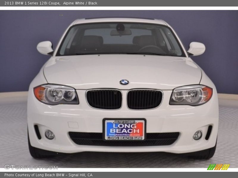 Alpine White / Black 2013 BMW 1 Series 128i Coupe