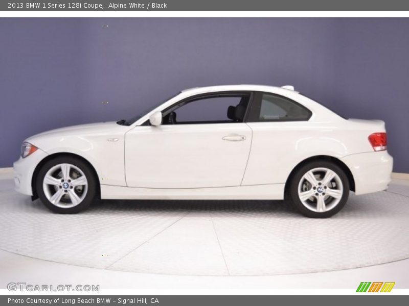 Alpine White / Black 2013 BMW 1 Series 128i Coupe