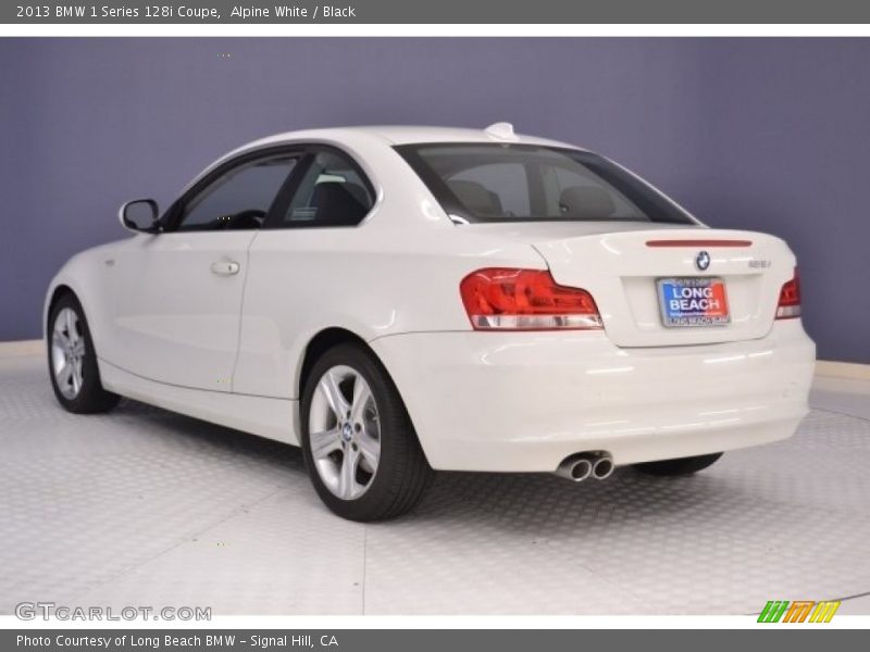 Alpine White / Black 2013 BMW 1 Series 128i Coupe