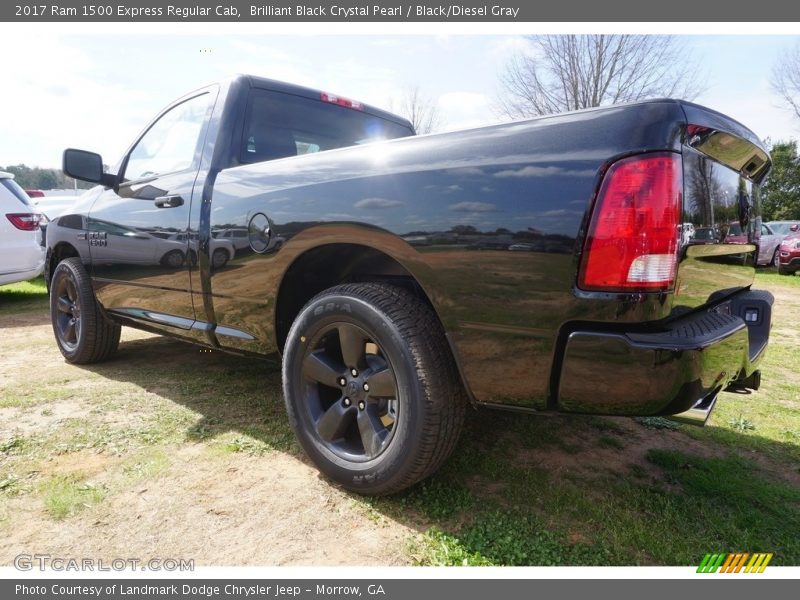 Brilliant Black Crystal Pearl / Black/Diesel Gray 2017 Ram 1500 Express Regular Cab