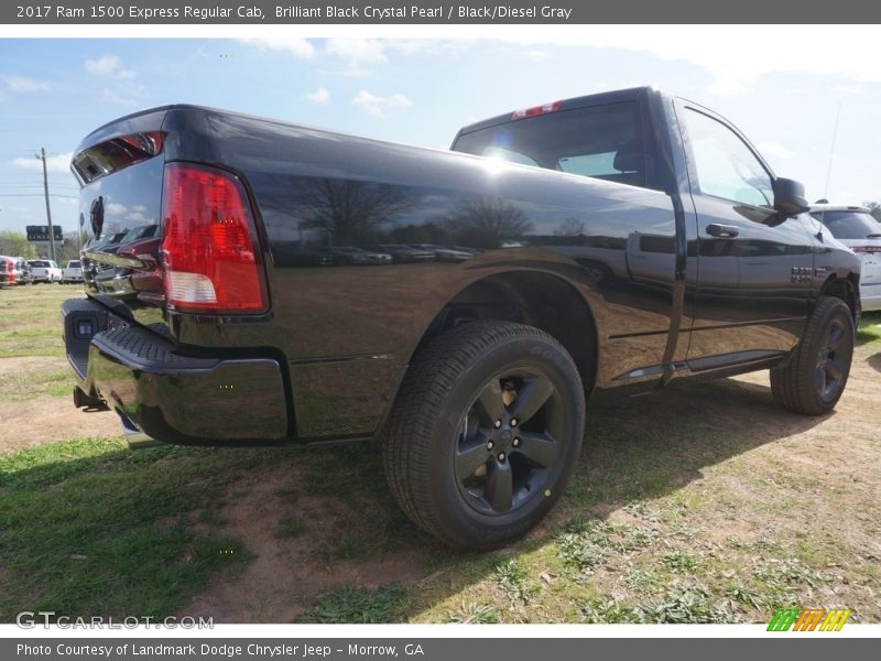Brilliant Black Crystal Pearl / Black/Diesel Gray 2017 Ram 1500 Express Regular Cab