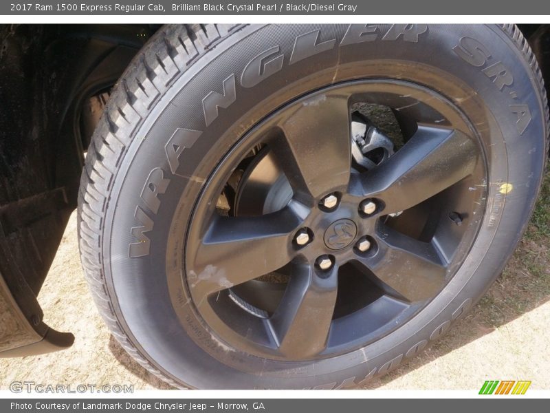 Brilliant Black Crystal Pearl / Black/Diesel Gray 2017 Ram 1500 Express Regular Cab