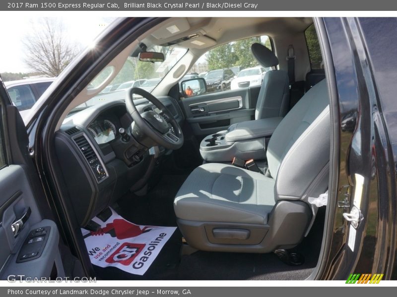Brilliant Black Crystal Pearl / Black/Diesel Gray 2017 Ram 1500 Express Regular Cab
