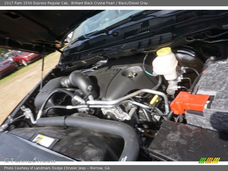 Brilliant Black Crystal Pearl / Black/Diesel Gray 2017 Ram 1500 Express Regular Cab