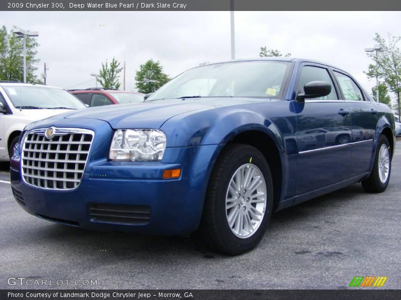 Deep Water Blue Pearl / Dark Slate Gray 2009 Chrysler 300