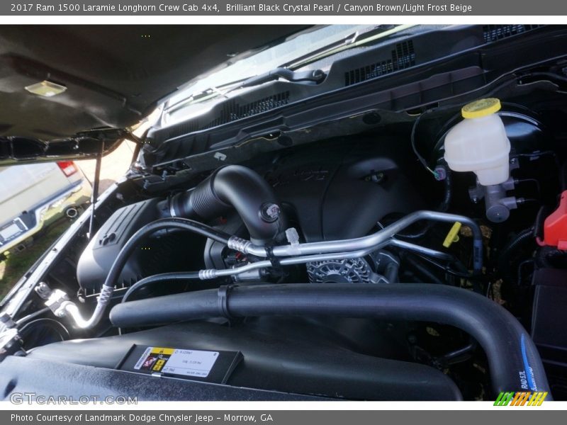 Brilliant Black Crystal Pearl / Canyon Brown/Light Frost Beige 2017 Ram 1500 Laramie Longhorn Crew Cab 4x4