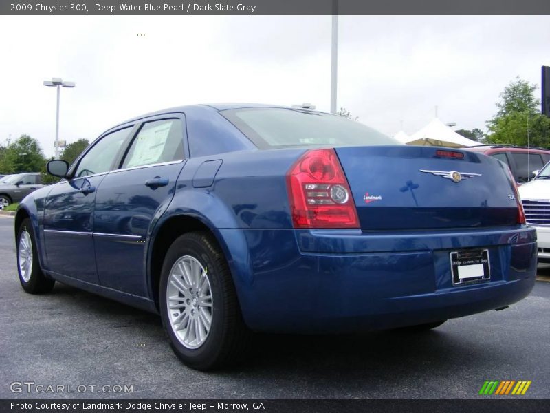 Deep Water Blue Pearl / Dark Slate Gray 2009 Chrysler 300