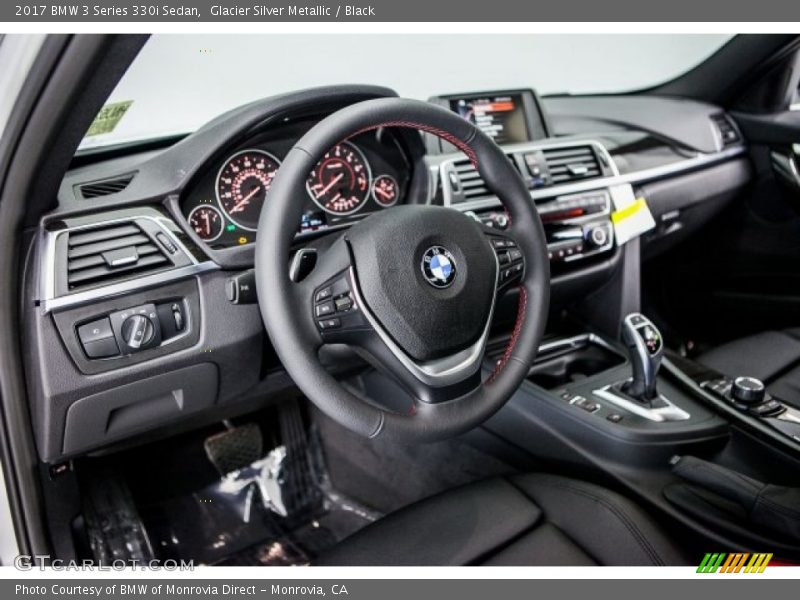 Glacier Silver Metallic / Black 2017 BMW 3 Series 330i Sedan