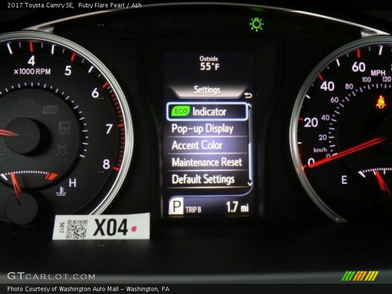 Ruby Flare Pearl / Ash 2017 Toyota Camry SE