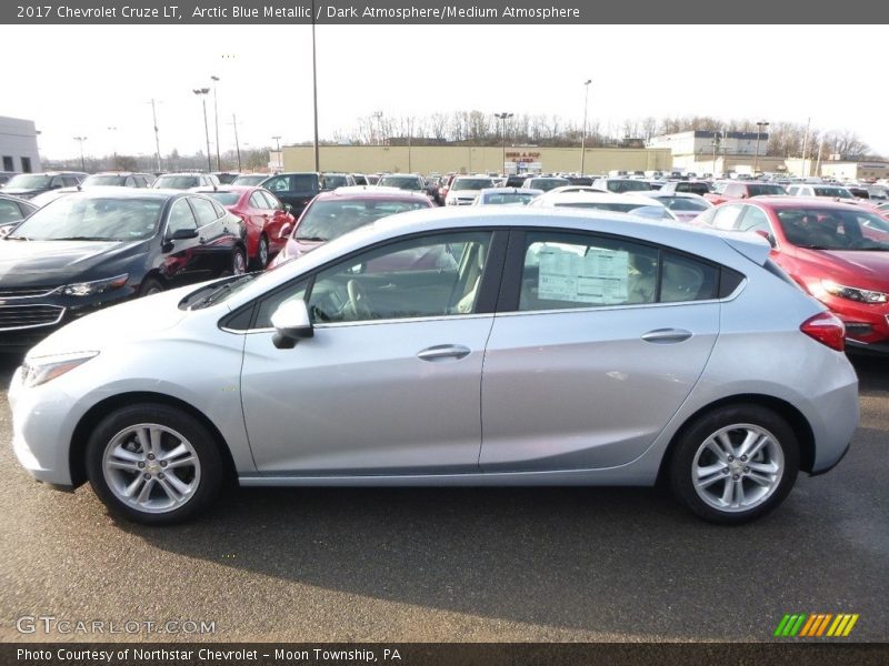 Arctic Blue Metallic / Dark Atmosphere/Medium Atmosphere 2017 Chevrolet Cruze LT