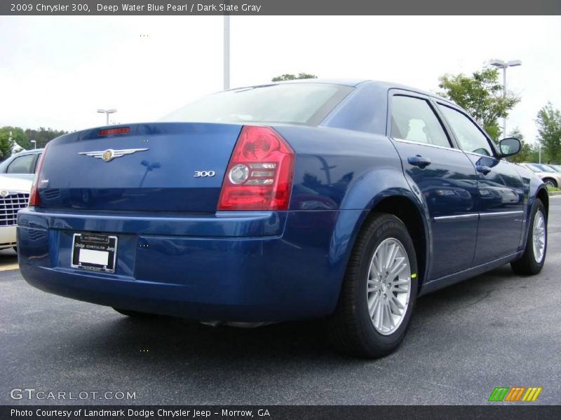 Deep Water Blue Pearl / Dark Slate Gray 2009 Chrysler 300