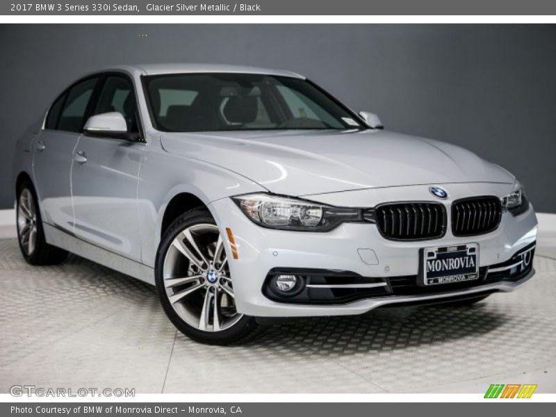 Glacier Silver Metallic / Black 2017 BMW 3 Series 330i Sedan