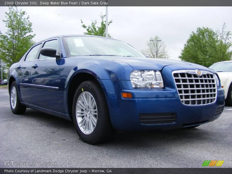 Deep Water Blue Pearl / Dark Slate Gray 2009 Chrysler 300