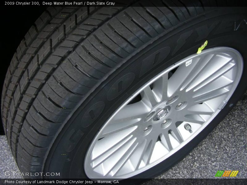 Deep Water Blue Pearl / Dark Slate Gray 2009 Chrysler 300