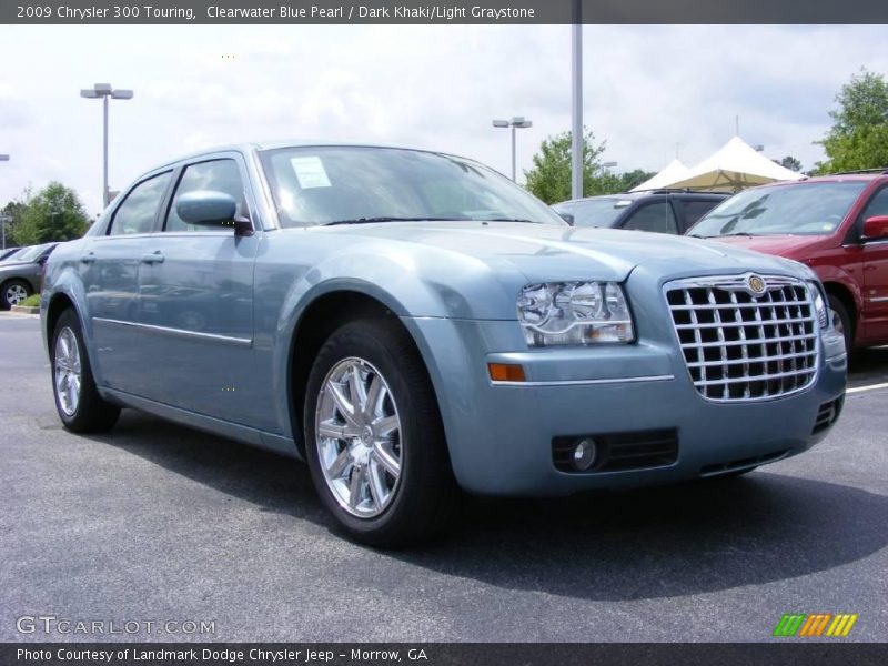 Clearwater Blue Pearl / Dark Khaki/Light Graystone 2009 Chrysler 300 Touring