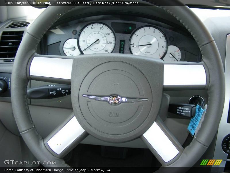 Clearwater Blue Pearl / Dark Khaki/Light Graystone 2009 Chrysler 300 Touring