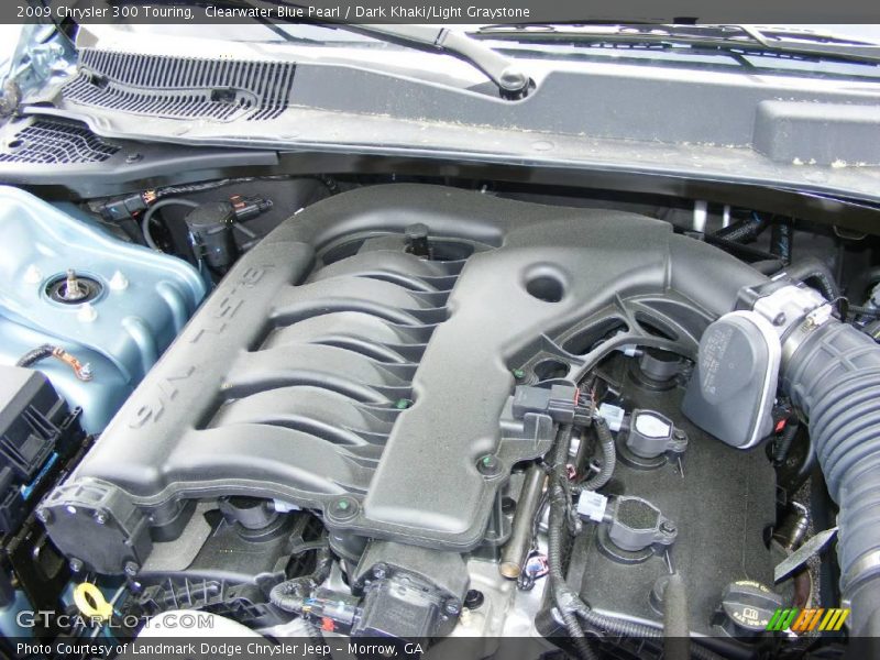 Clearwater Blue Pearl / Dark Khaki/Light Graystone 2009 Chrysler 300 Touring