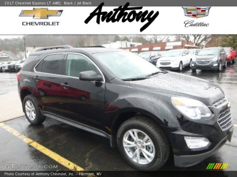 Black / Jet Black 2017 Chevrolet Equinox LT AWD
