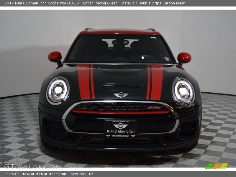 British Racing Green II Metallic / Double Stripe Carbon Black 2017 Mini Clubman John Cooperworks ALL4