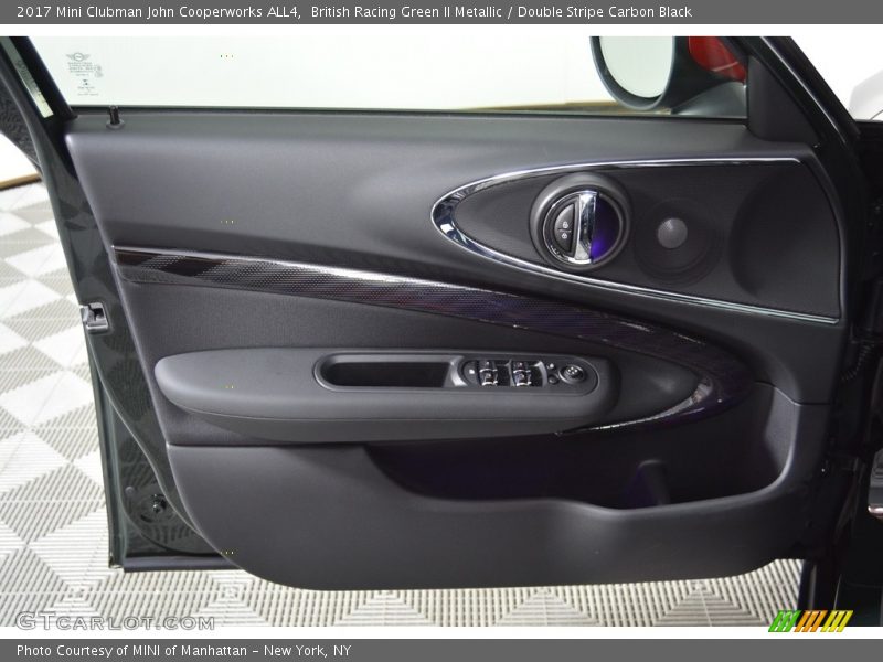British Racing Green II Metallic / Double Stripe Carbon Black 2017 Mini Clubman John Cooperworks ALL4