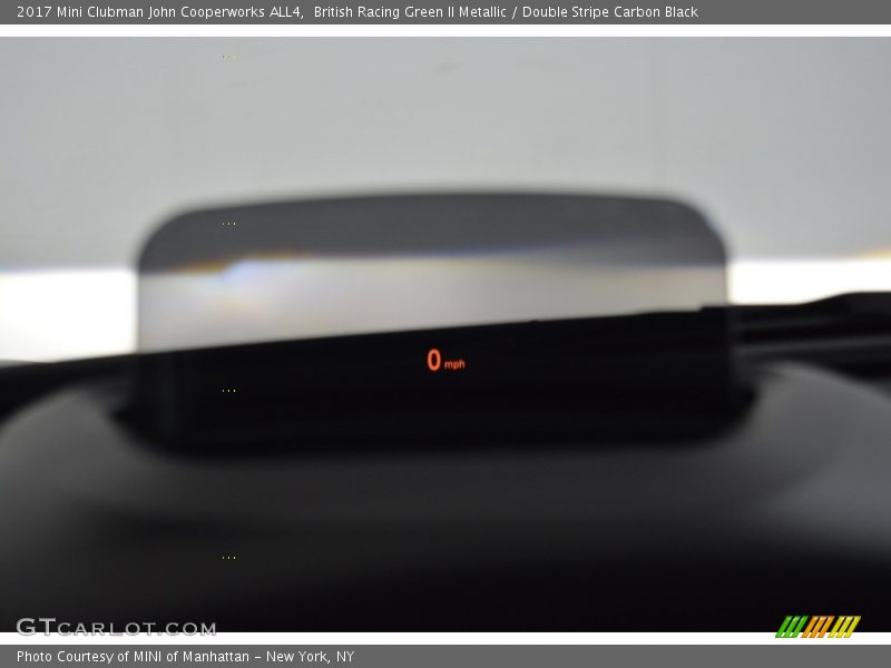 British Racing Green II Metallic / Double Stripe Carbon Black 2017 Mini Clubman John Cooperworks ALL4