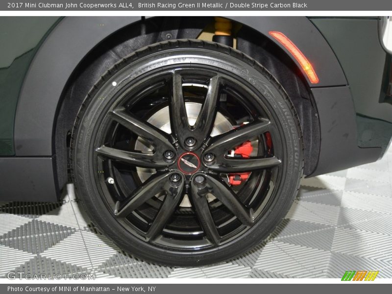 British Racing Green II Metallic / Double Stripe Carbon Black 2017 Mini Clubman John Cooperworks ALL4